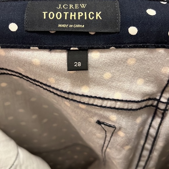 J. CREW toothpick polka dot pants - Picture 3 of 3